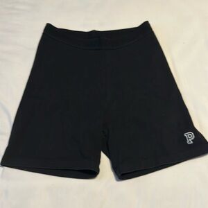 PINK Victoria's Secret Black Yoga Shorts Size Large